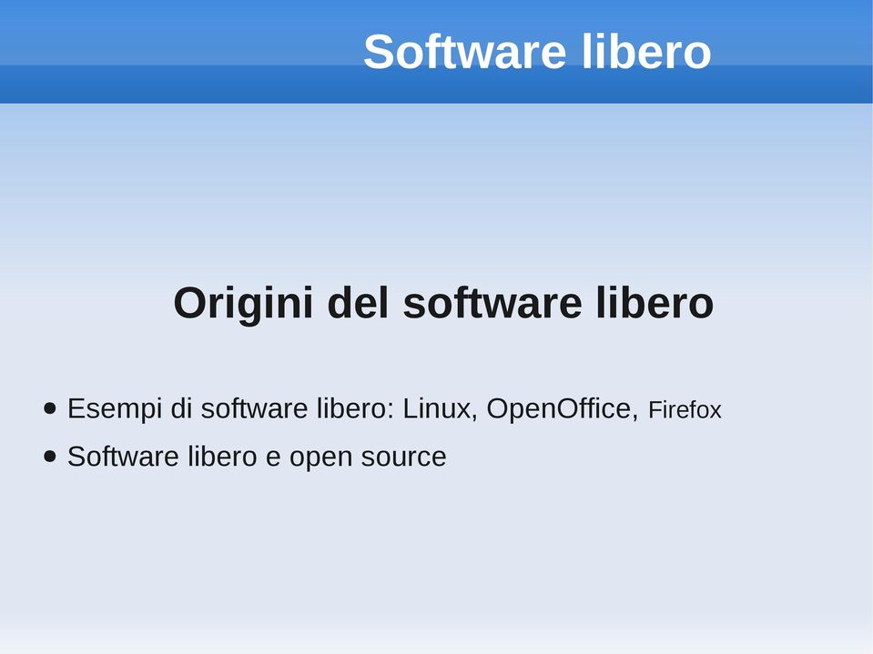 Linux, OpenOffice, Firefox