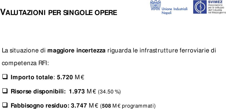 competenza RFI: Importo totale: 5.