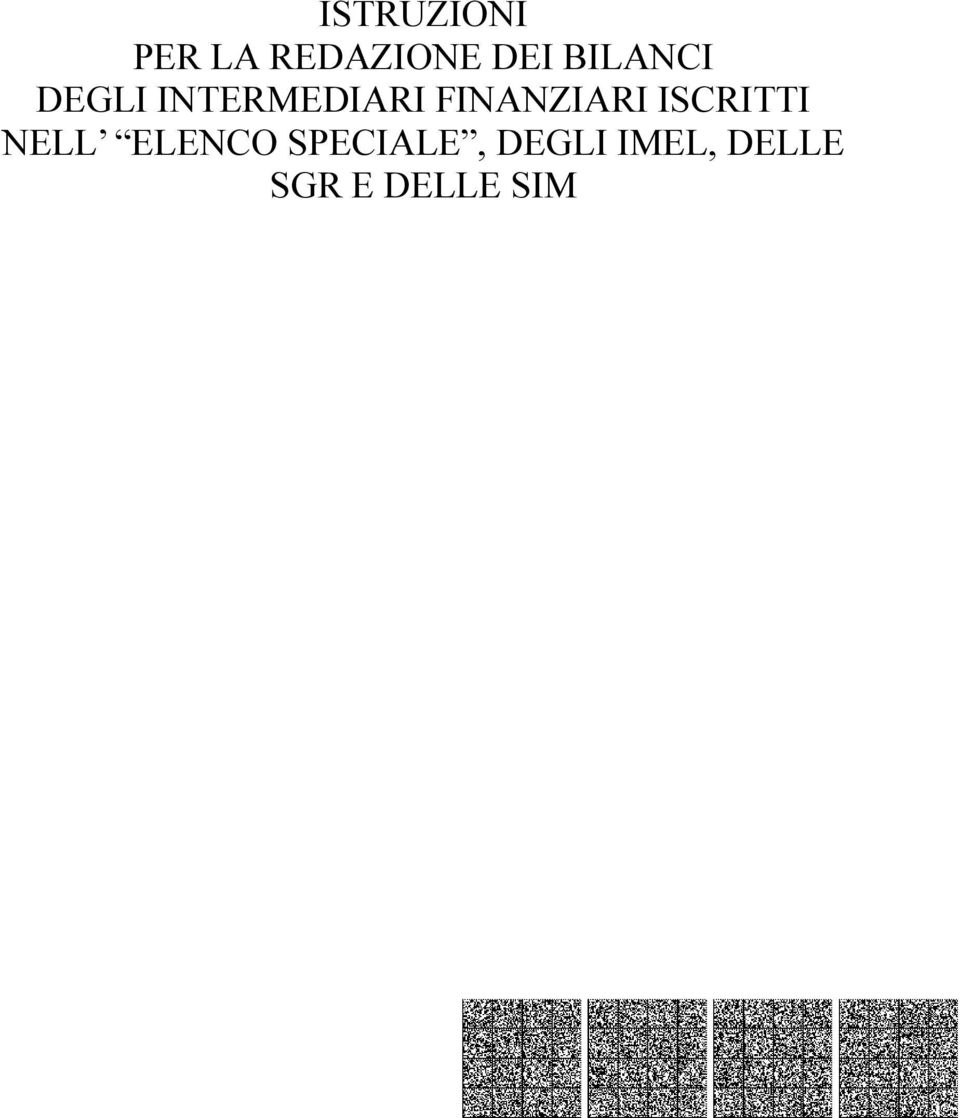 FINANZIARI ISCRITTI NELL ELENCO