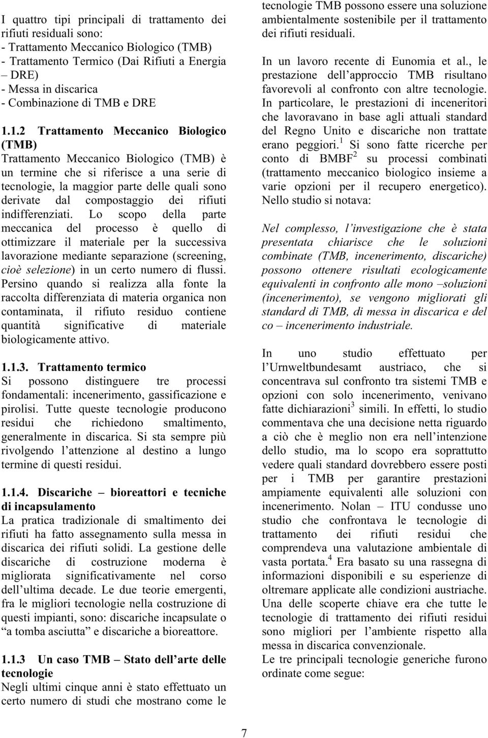 Discariche bioreattori e tecniche di