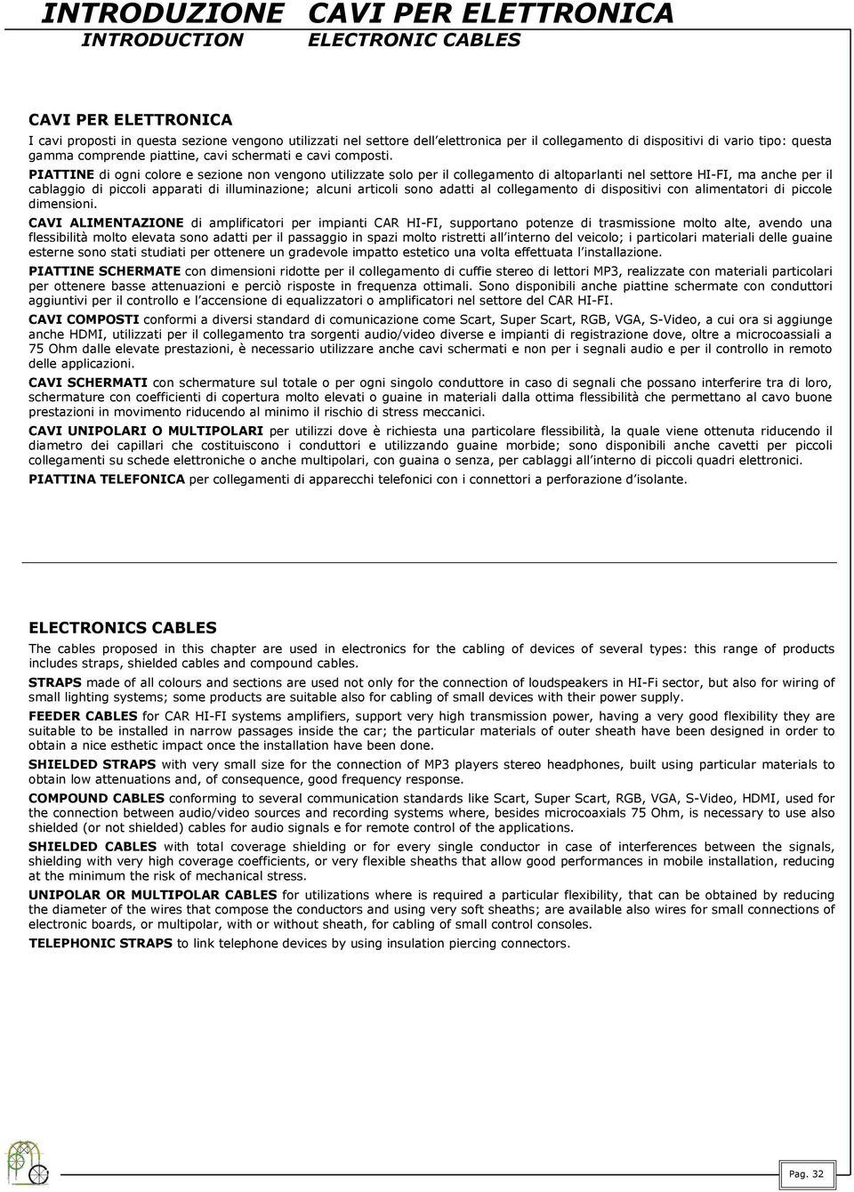 PIATTINE di ogni colore e sezione non vengono utilizzate solo per il collegamento di altoparlanti nel settore HI-FI, ma anche per il cablaggio di piccoli apparati di illuminazione; alcuni articoli