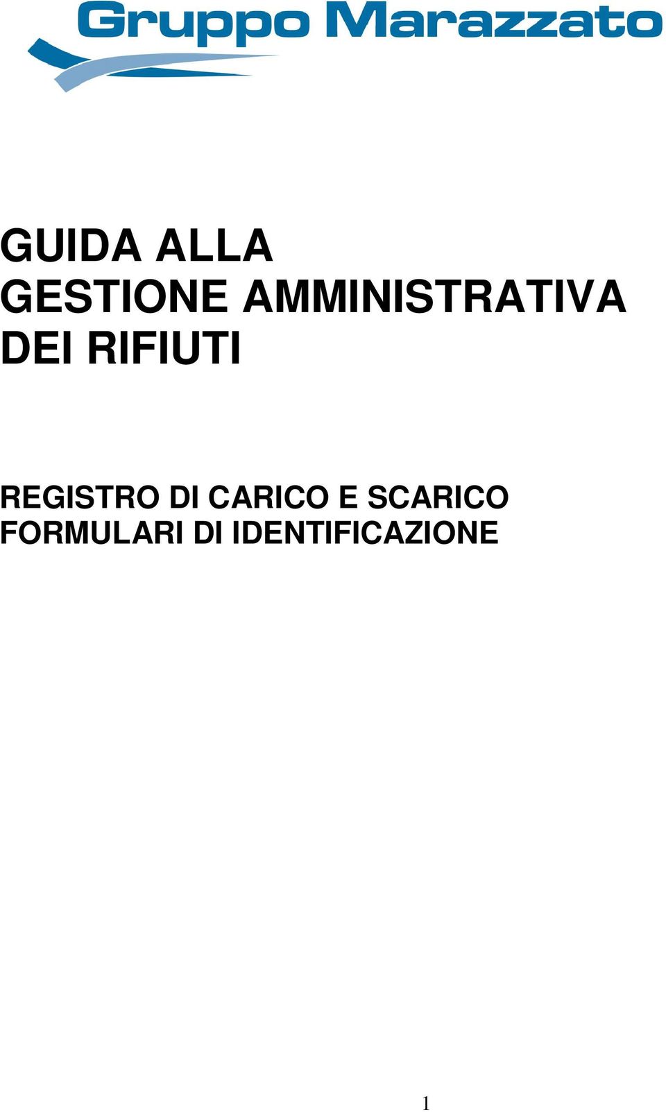 REGISTRO DI CARICO E