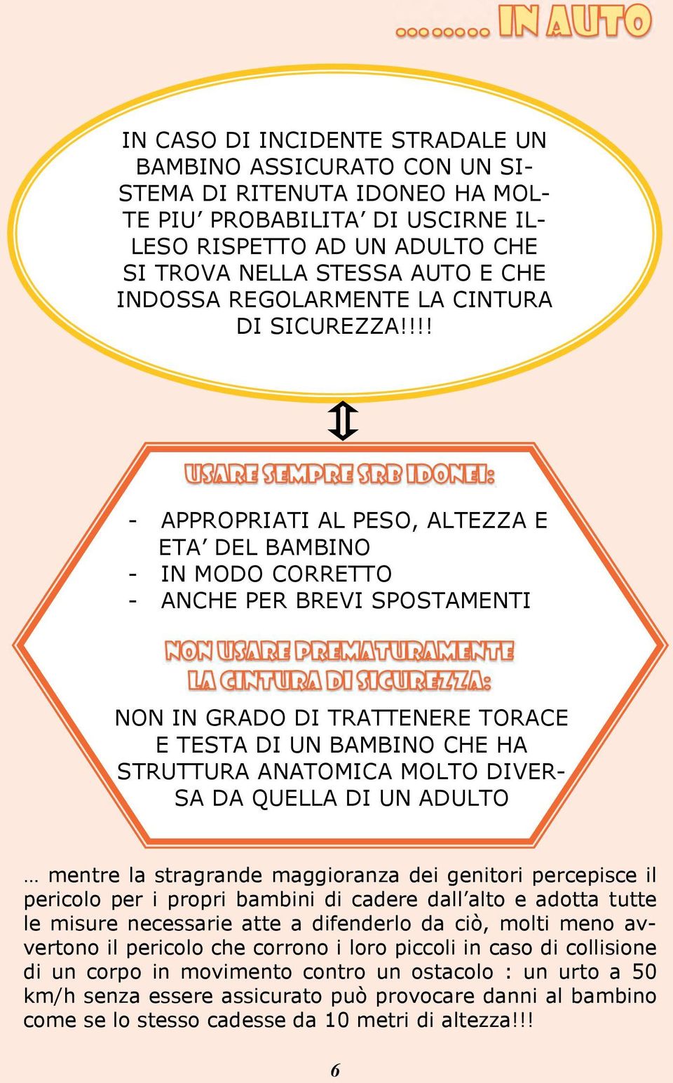 !!! - APPROPRIATI AL PESO, ALTEZZA E ETA DEL BAMBINO - IN MODO CORRETTO - ANCHE PER BREVI SPOSTAMENTI NON IN GRADO DI TRATTENERE TORACE E TESTA DI UN BAMBINO CHE HA STRUTTURA ANATOMICA MOLTO DIVER-