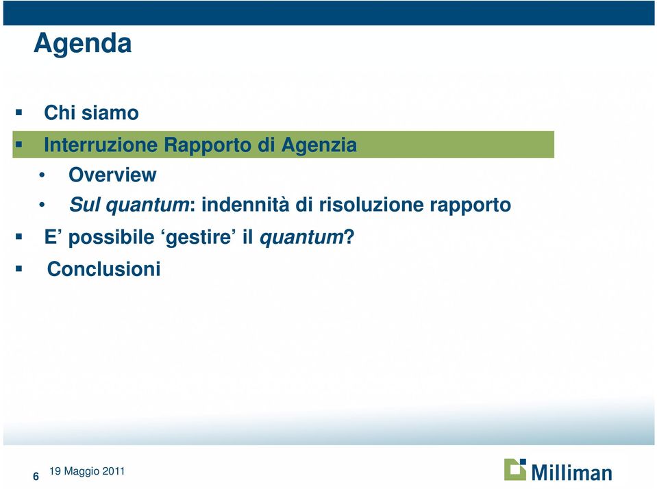 quantum: indennità di risoluzione