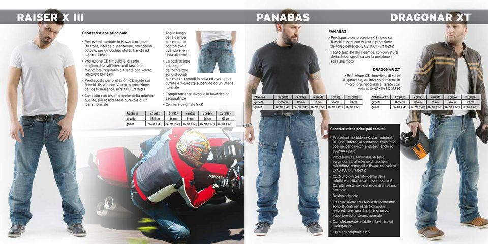 (KNOX ) EN 1621-1 Costruito con tessuto denim della migliore qualità, più resistente e durevole di un jeans Taglio lungo della gamba per renderlo confortevole quando si è in sella alla moto La