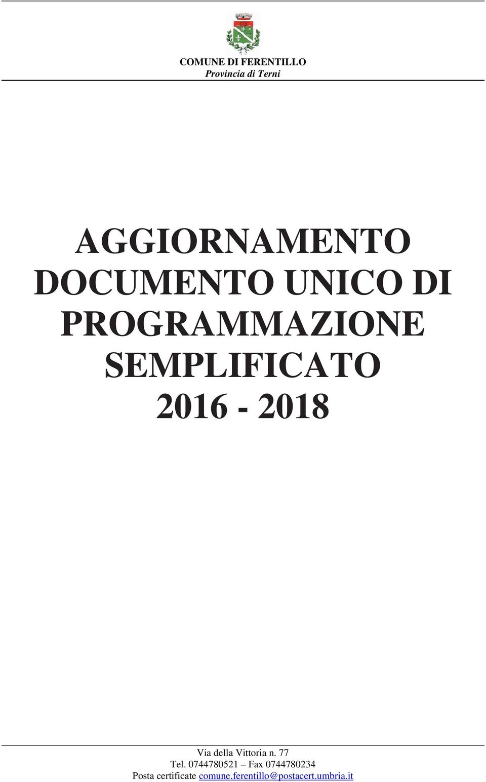 DI PROGRAMMAZIONE