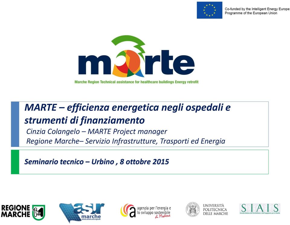 Project manager Regione Marche Servizio