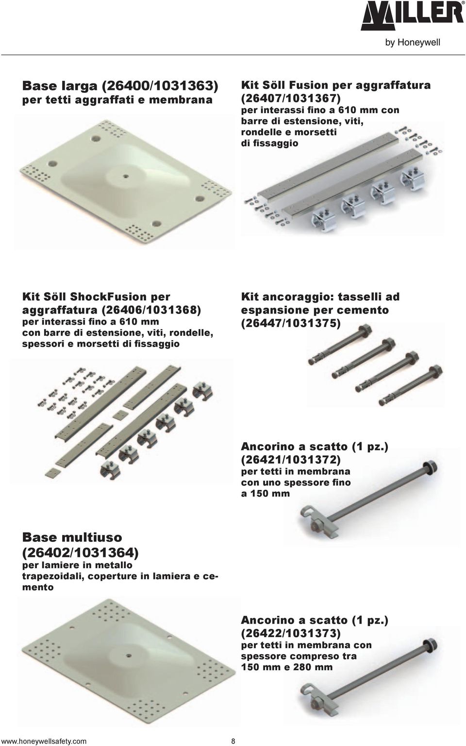 tasselli ad espansione per cemento (26447/1031375) Ancorino a scatto (1 pz.