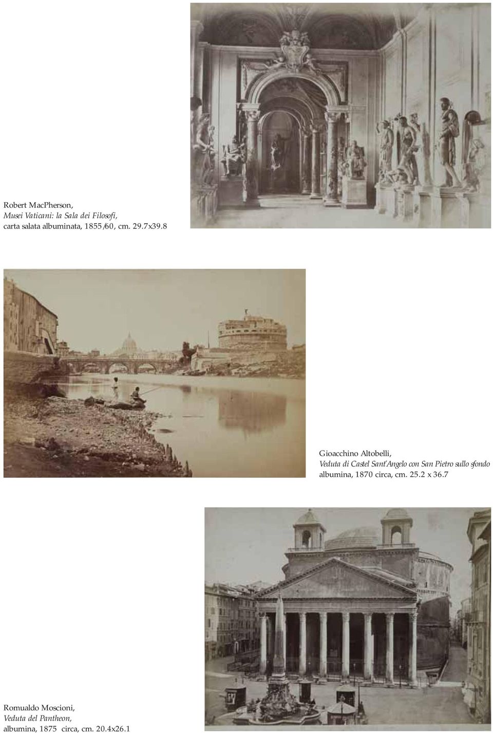8 Gioacchino Altobelli, Veduta di Castel Sant Angelo con San Pietro sullo