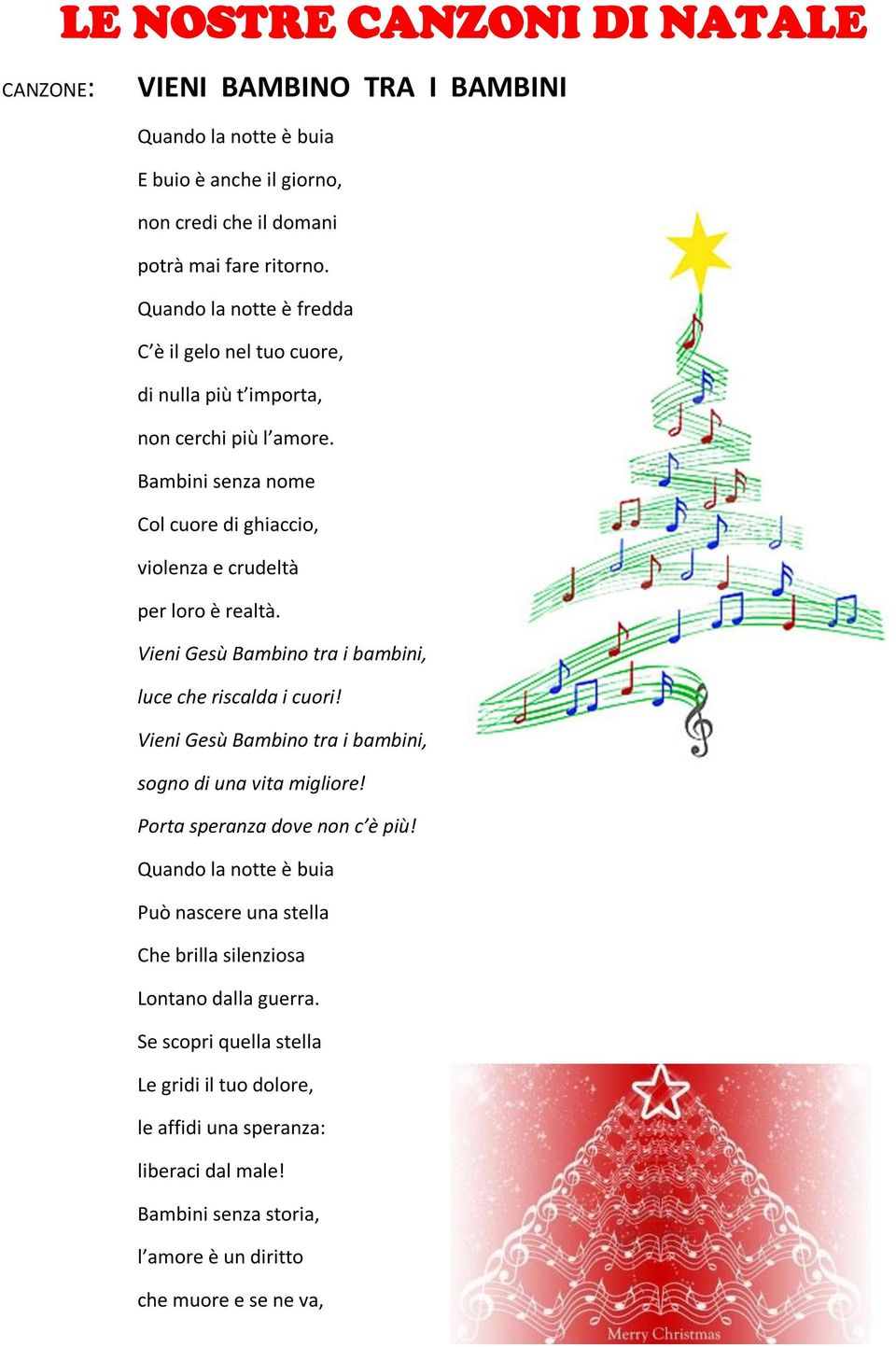 Amico Stella Canzone Di Natale.Le Nostre Canzoni Di Natale Pdf Free Download