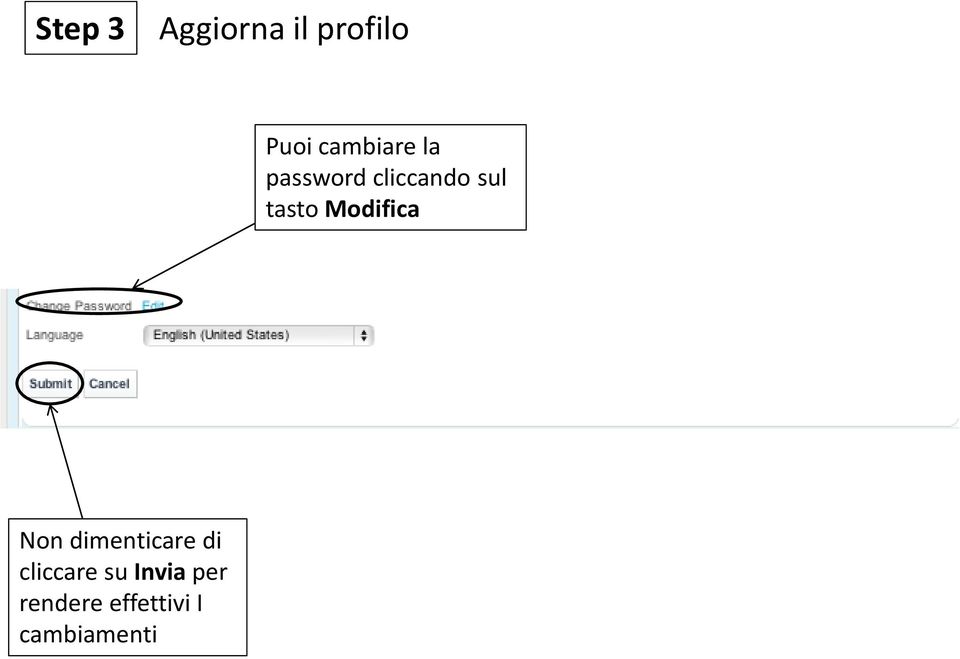 tasto Modifica Non dimenticare di