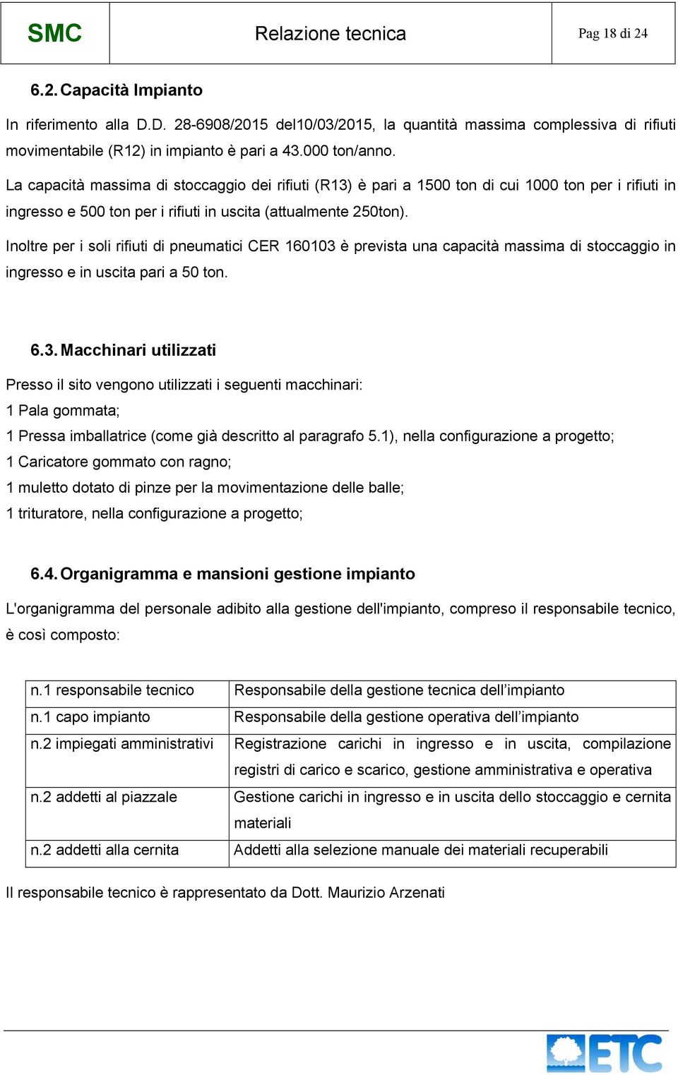 Inoltre per i soli rifiuti di pneumatici CER 160103 