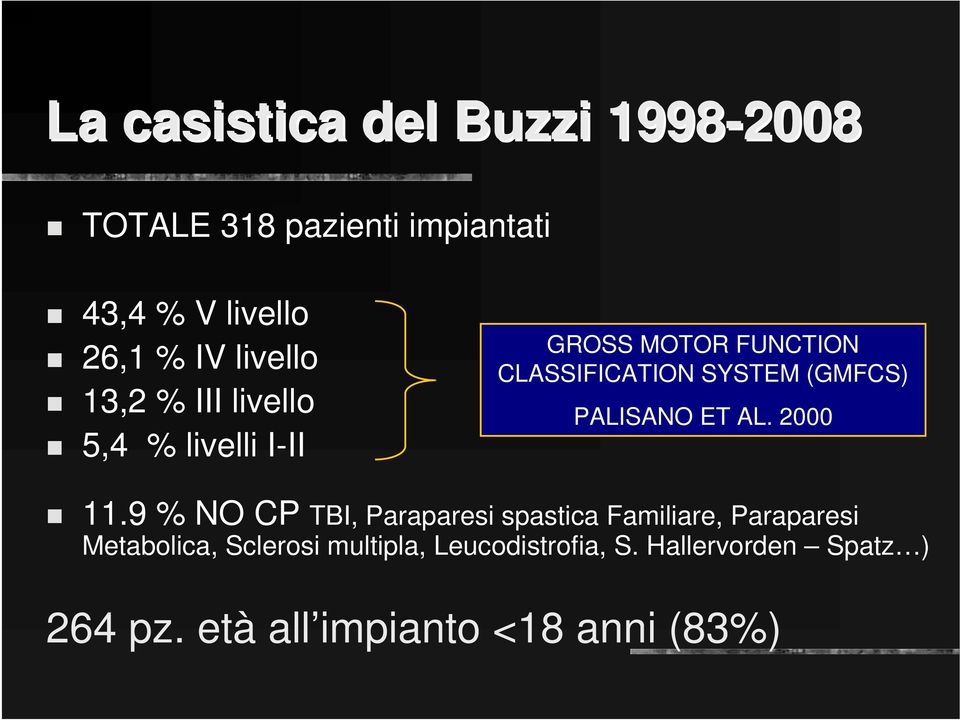 (GMFCS) PALISANO ET AL. 2000 11.