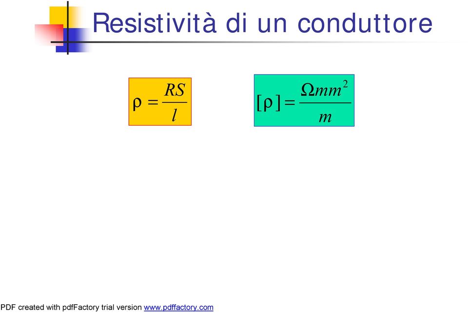 conduttore ρ