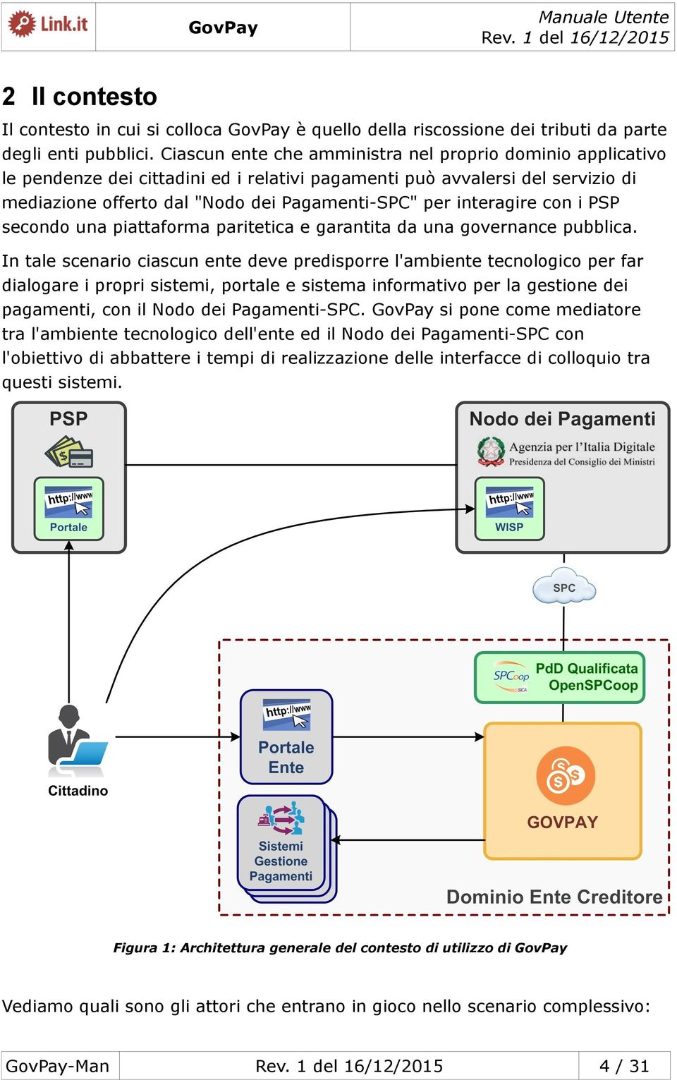 interagire con i PSP secondo una piattaforma paritetica e garantita da una governance pubblica.