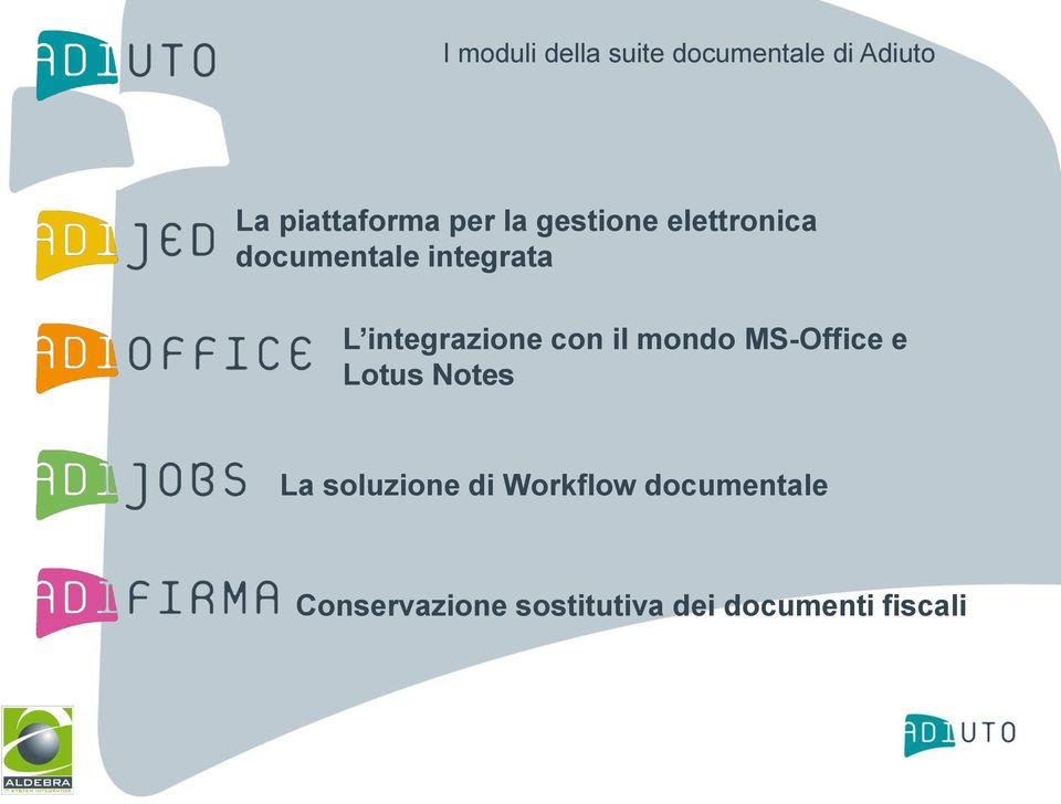 integrazione con il mondo MS-Office e Lotus Notes La