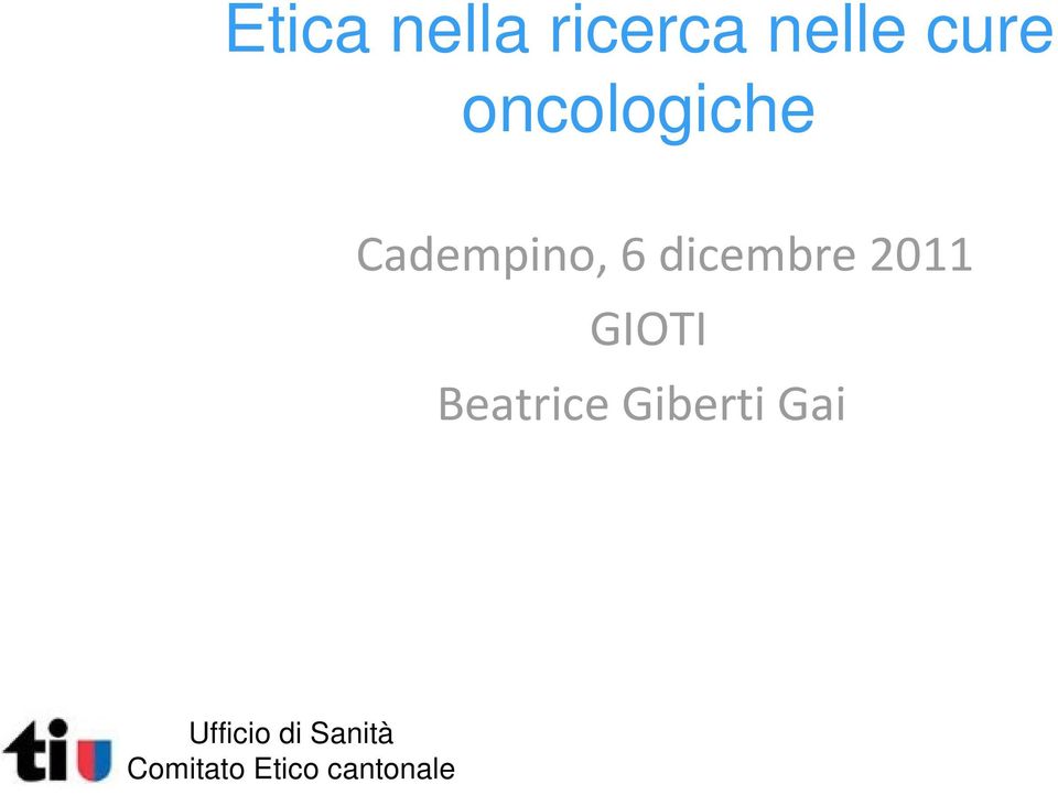 oncologiche Ufficio