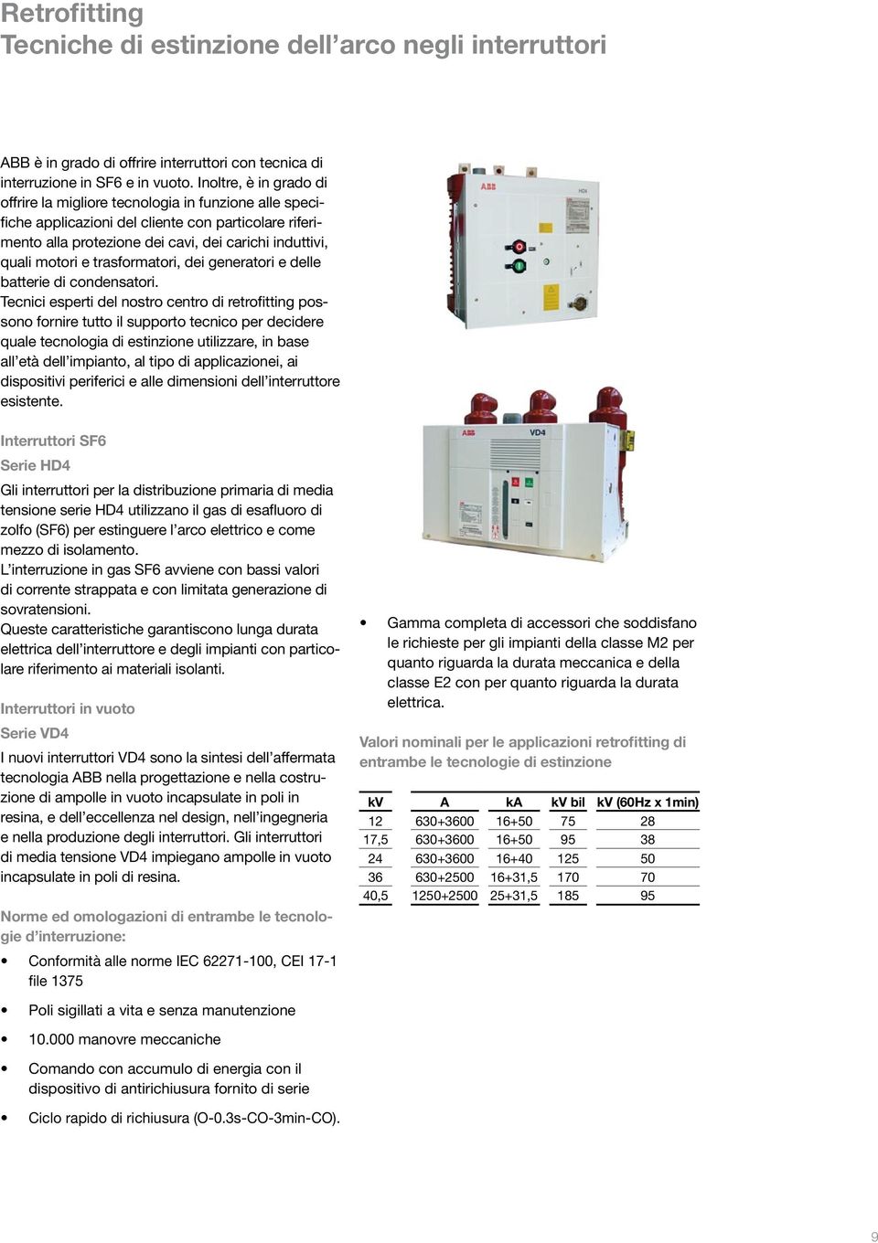 trasformatori, dei generatori e delle batterie di condensatori.