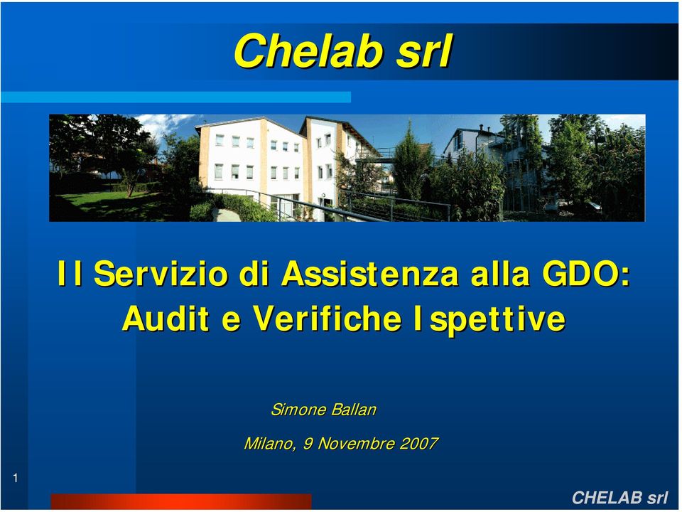 Verifiche Ispettive Simone