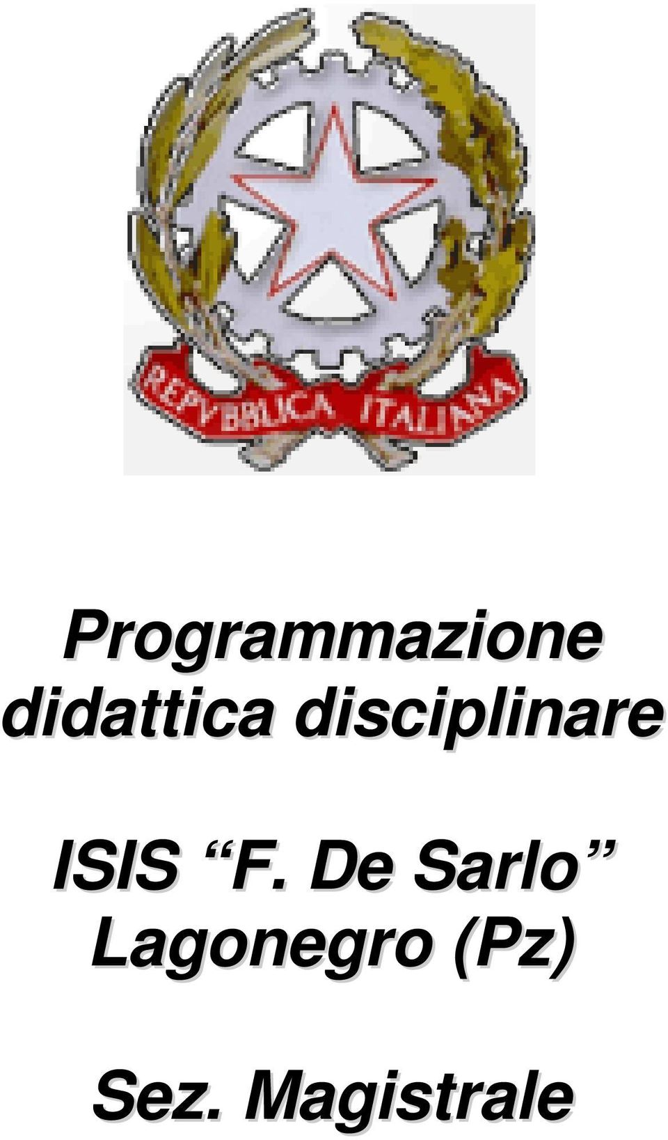 disciplinare ISIS F.