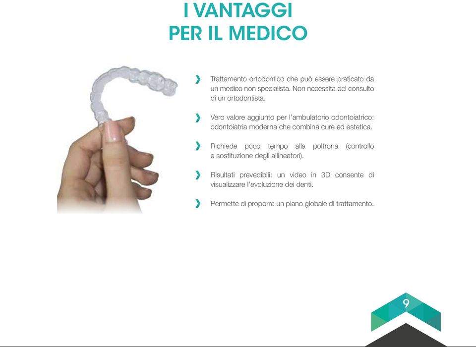 Vero valore aggiunto per l ambulatorio odontoiatrico: odontoiatria moderna che combina cure ed estetica.