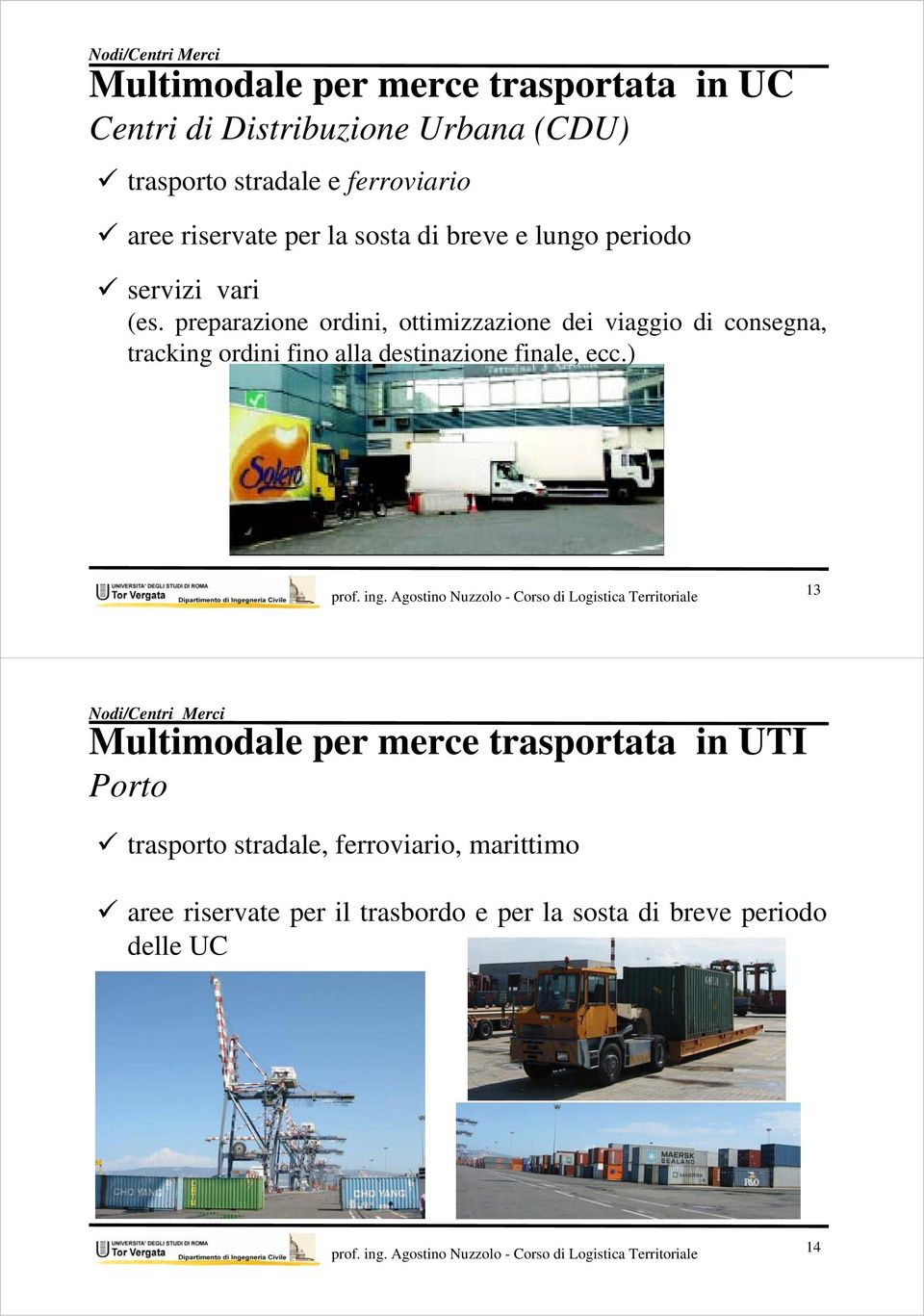 preparazione ordini, ottimizzazione dei viaggio di consegna, tracking ordini fino alla destinazione finale, ecc.