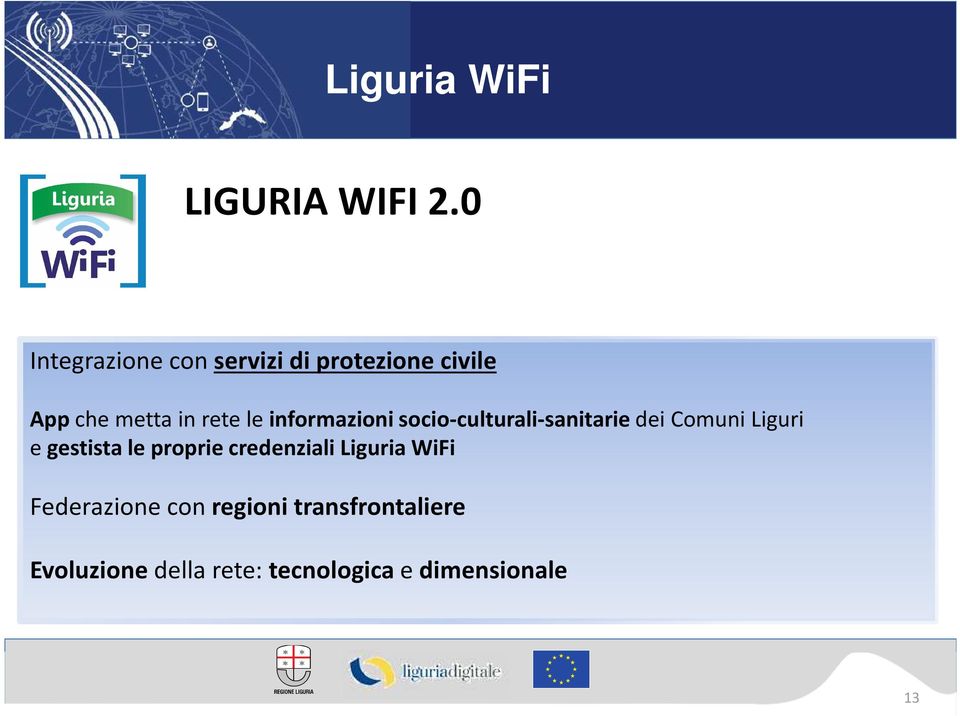 le informazioni socio-culturali-sanitarie dei Comuni Liguri e gestista