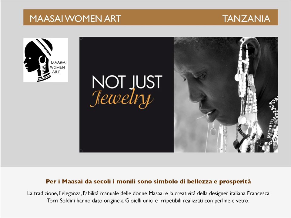 donne Masaai e la creatività della designer italiana Francesca Torri Soldini