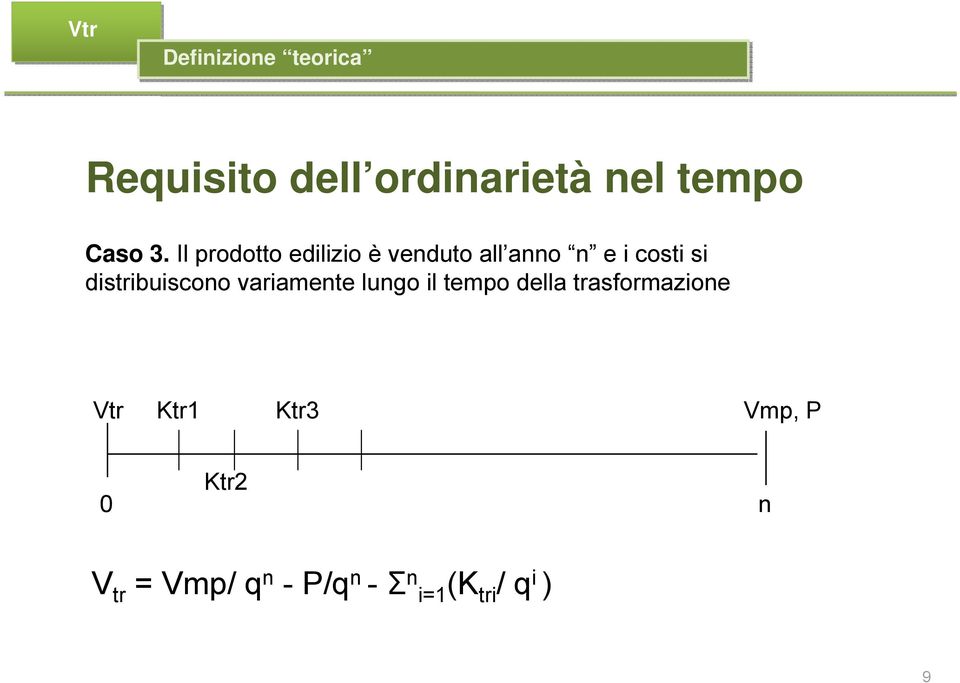 distribuiscono variamente lungo il tempo della trasformazione