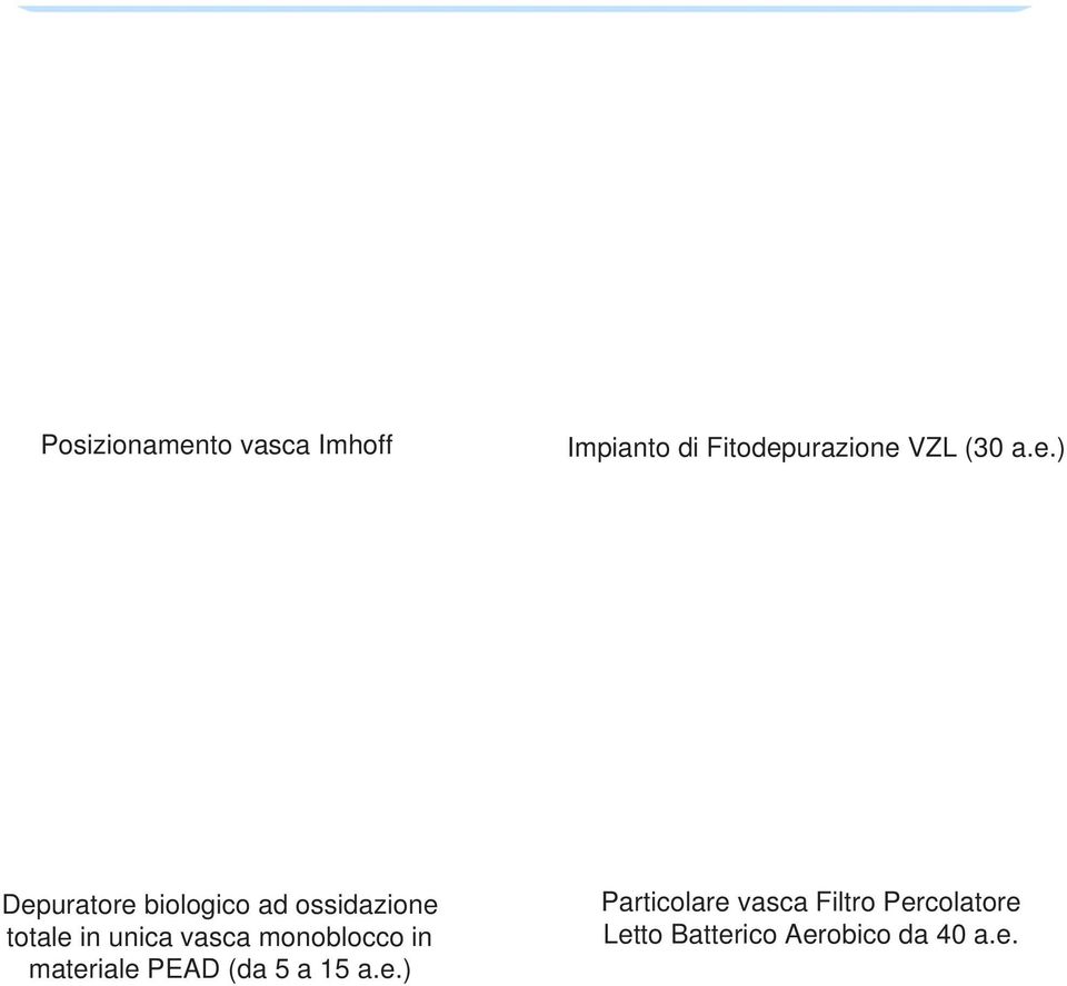 ) Depuratore biologico ad ossidazione totale in unica vasca