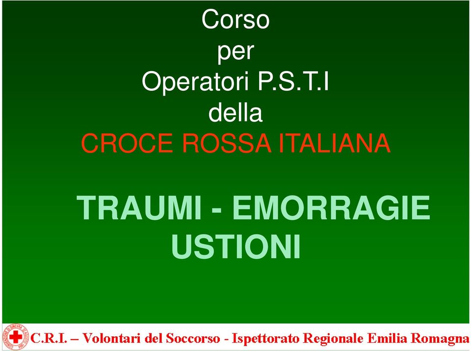 I della CROCE ROSSA