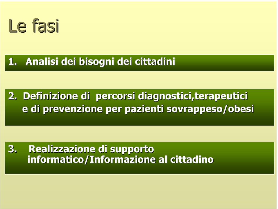 prevenzione per pazienti sovrappeso/obesi 3.