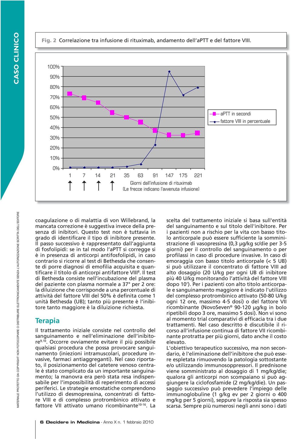 rituximab di rituximab (Le frecce indicano l'avvenuta infusione) infusione) Materiale protetto da copyright non fotocopiare o distribuire elettronicamente senza l autorizzazione scritta dell editore