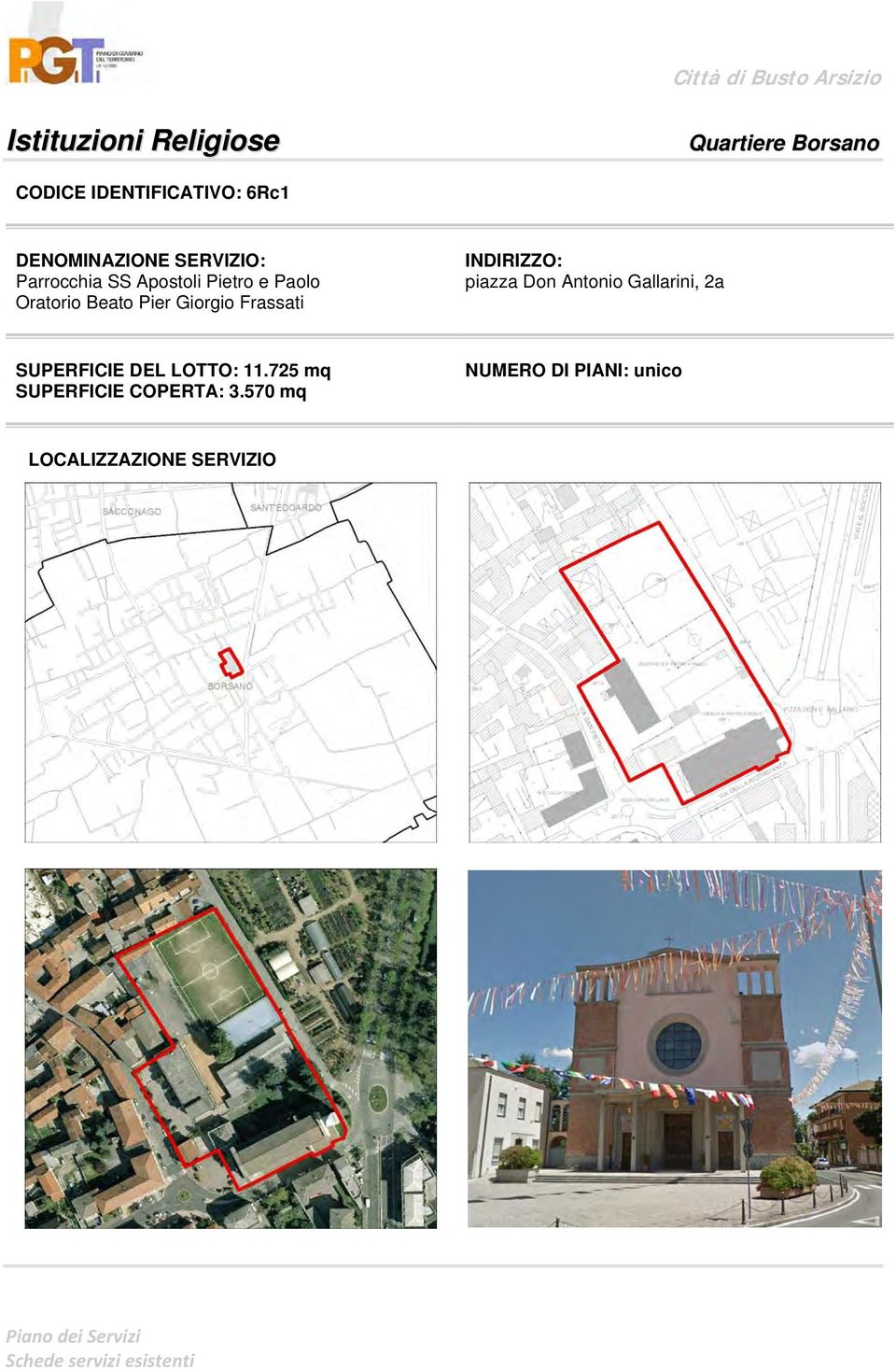 Frassati piazza Don Antonio Gallarini, 2a SUPERFICIE DEL