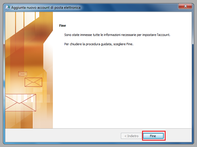 3.4.6 Premere Fine : Figura 25 Chiusura configurazione