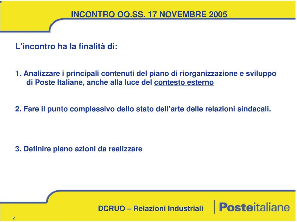 Poste Italiane, anche alla luce del contesto esterno 2.