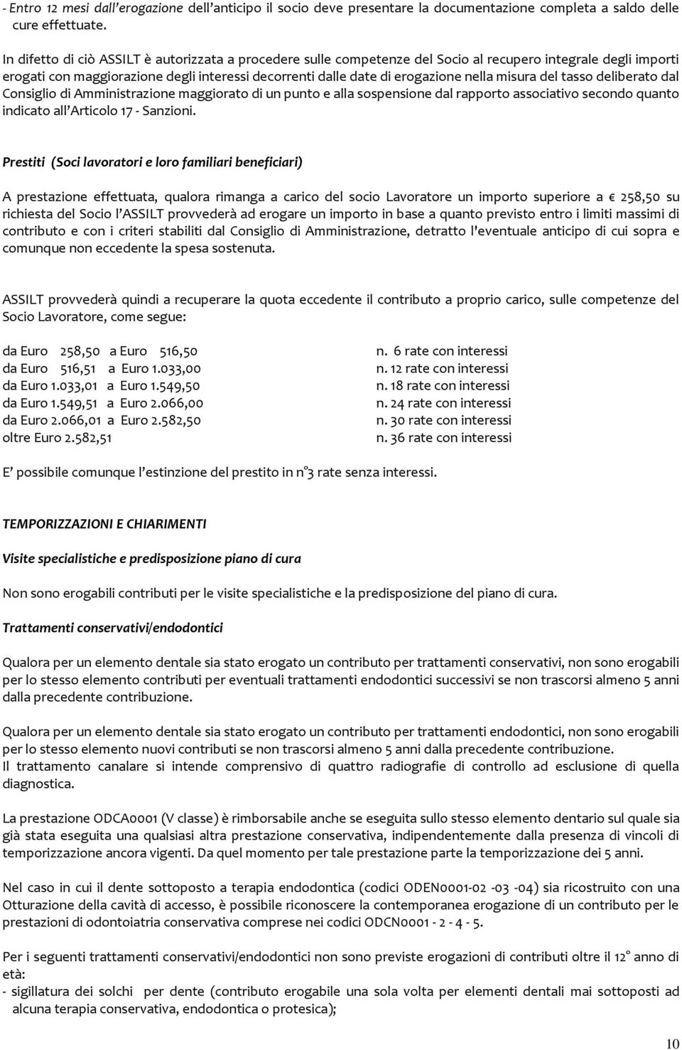 misura del tasso deliberato dal Consiglio di Amministrazione maggiorato di un punto e alla sospensione dal rapporto associativo secondo quanto indicato all Articolo 17 - Sanzioni.