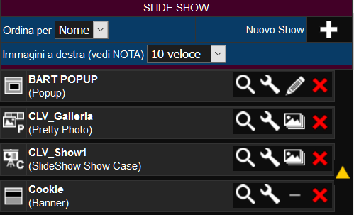 Pagina 10 MACRO Il menu di sinistra diventa: 7. MACRO: gestione dei Macro Comandi da inserire sulle Pagine 8. NUOVA: crea una nuova Macro 9.