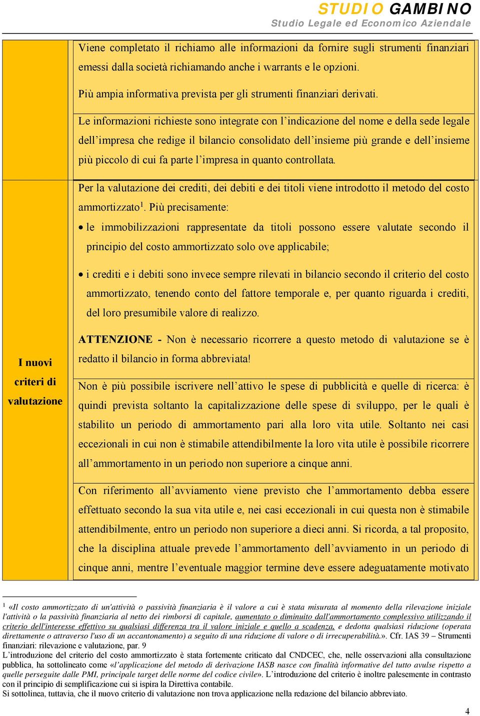 Le informazioni richieste sono integrate con l indicazione del nome e della sede legale dell impresa che redige il bilancio consolidato dell insieme più grande e dell insieme più piccolo di cui fa