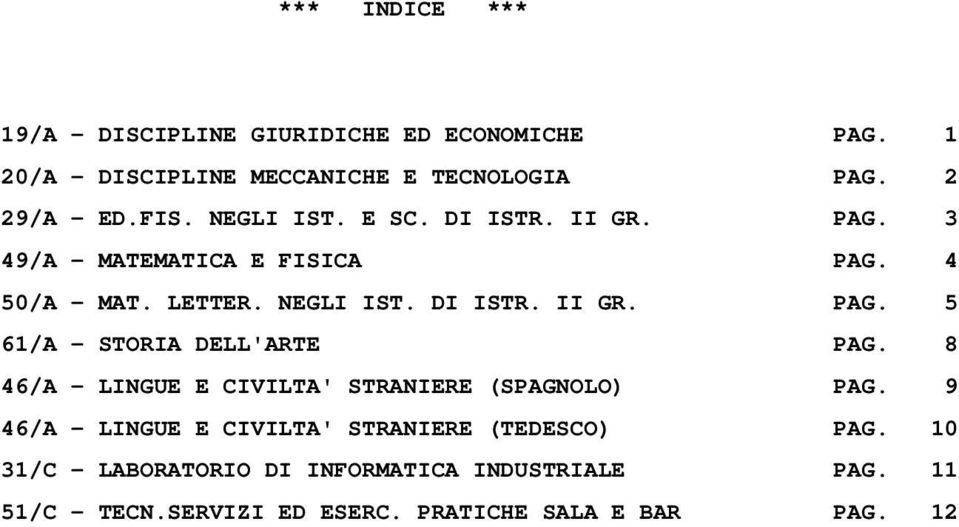 8 46/A - LINGUE E CIVILTA' STRANIERE (SPAGNOLO) PAG. 9 46/A - LINGUE E CIVILTA' STRANIERE (TEDESCO) PAG.