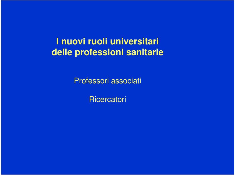 professioni sanitarie