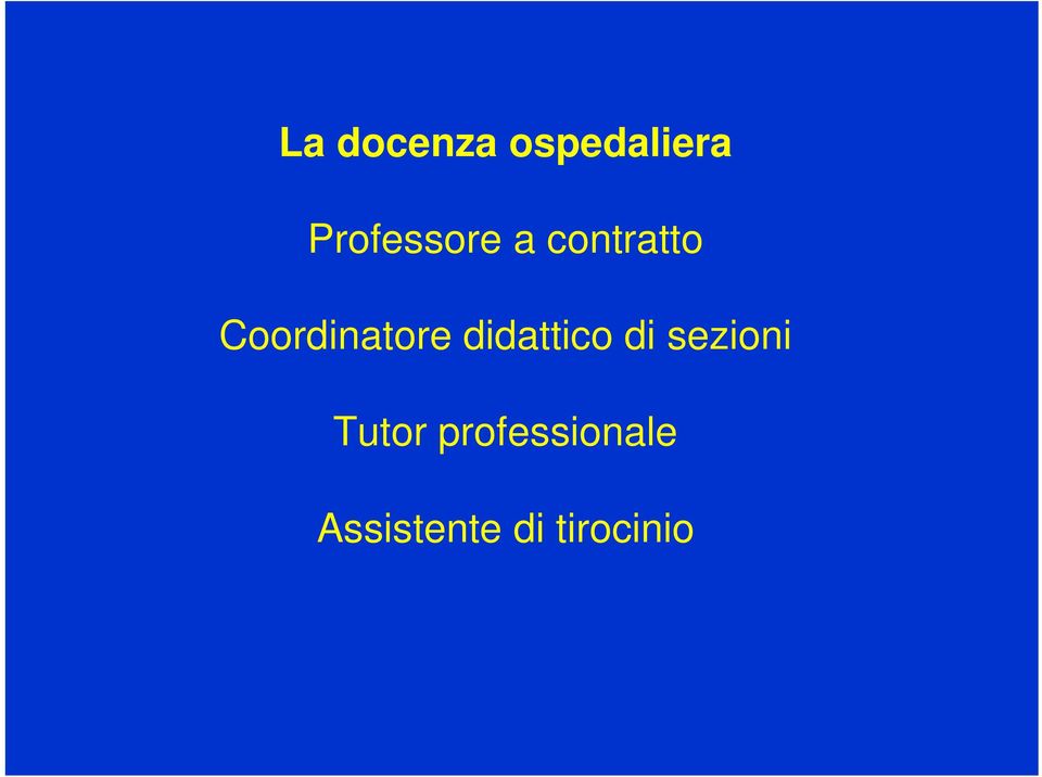 Coordinatore didattico di