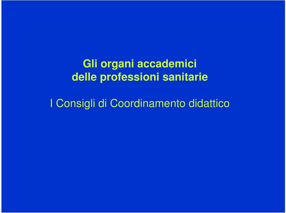 sanitarie I Consigli