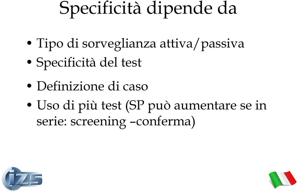 del test Definizione di caso Uso di più