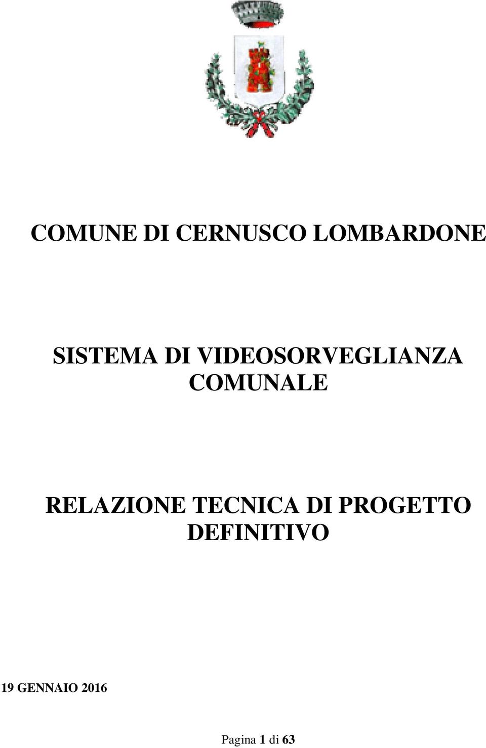 COMUNALE RELAZIONE TECNICA DI