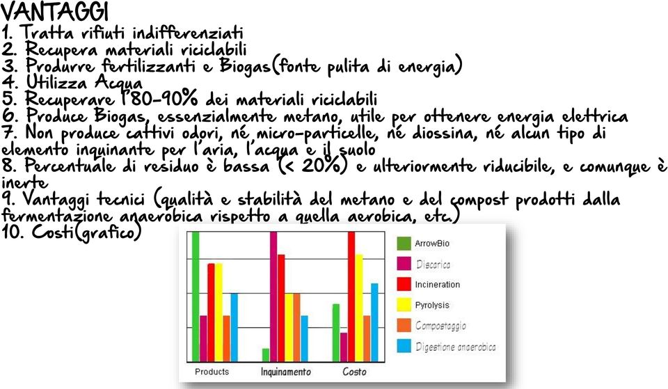 Non produce cattivi odori, né micro-particelle, né diossina, né alcun tipo di elemento inquinante per l aria, l acqua e il suolo 8.