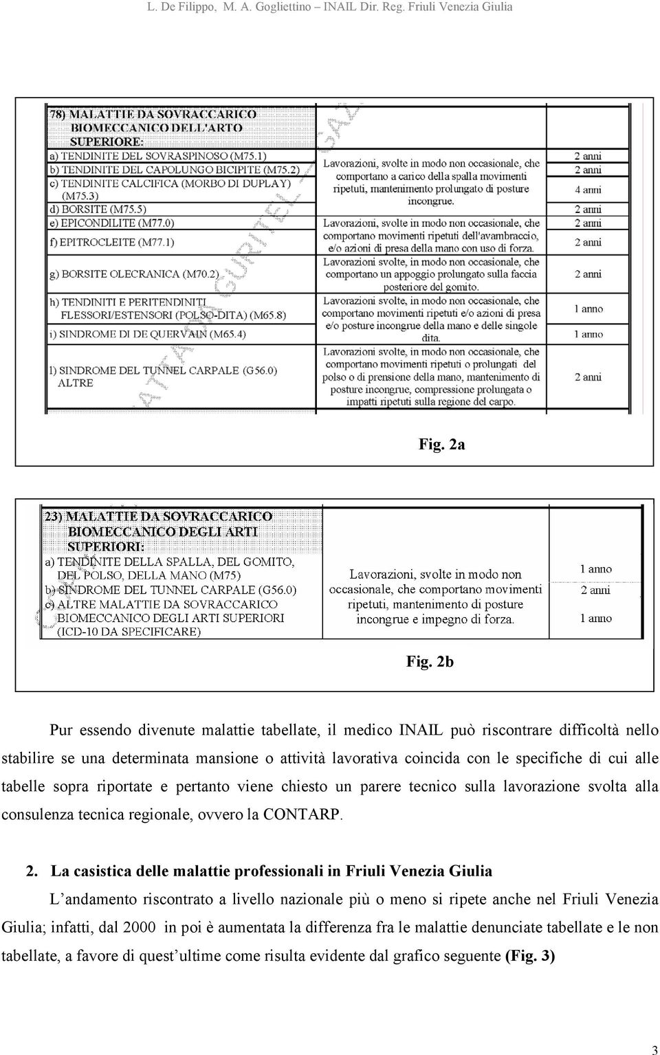 specifiche di cui alle tabelle sopra riportate e pertanto viene chiesto un parere tecnico sulla lavorazione svolta alla consulenza tecnica regionale, ovvero la CONTARP. 2.