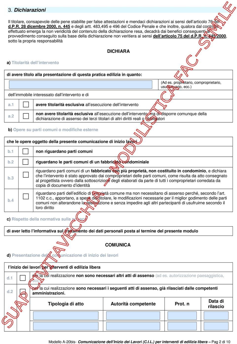 conseguito sulla base della dichiarazione no