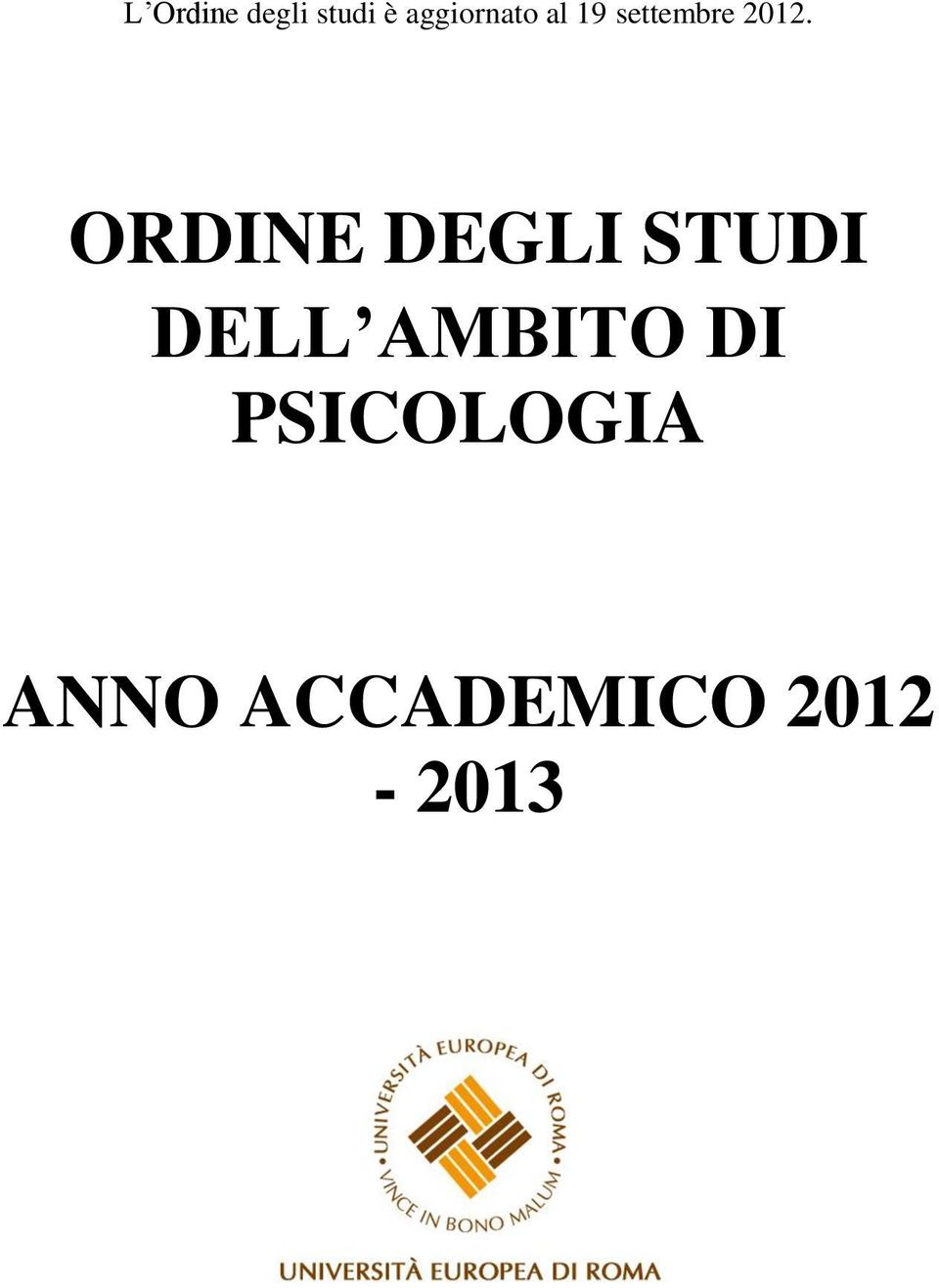 ORDINE DEGLI STUDI DELL AMBITO