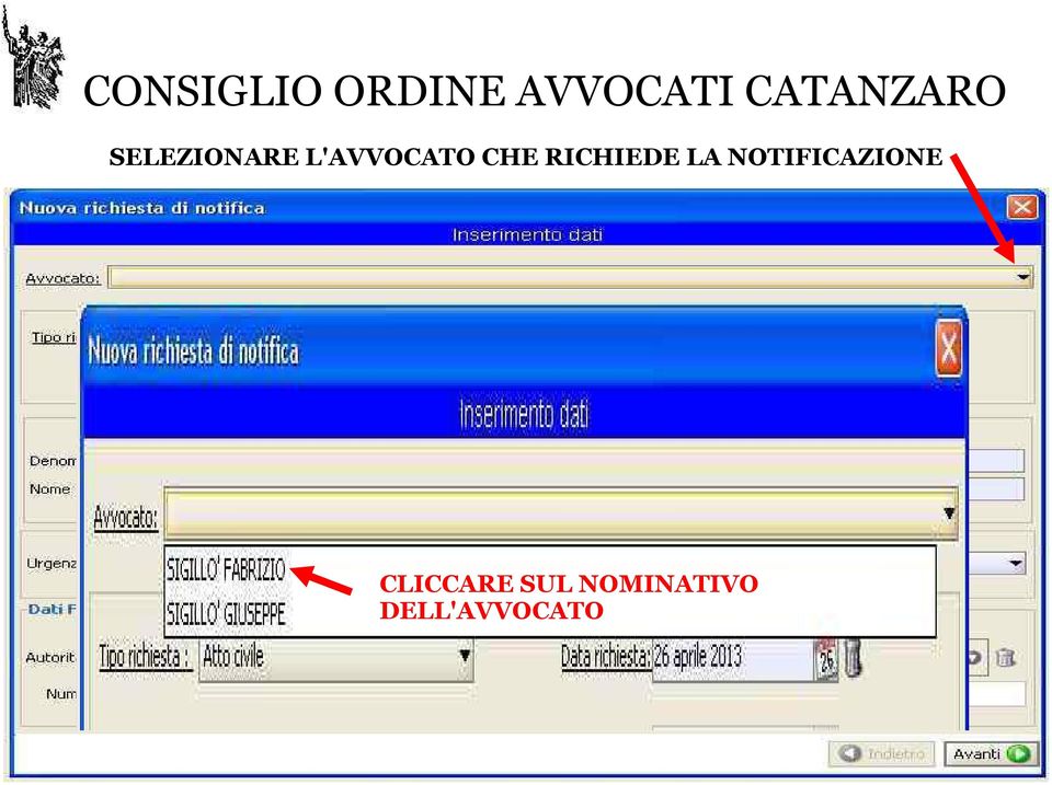 NOTIFICAZIONE CLICCARE